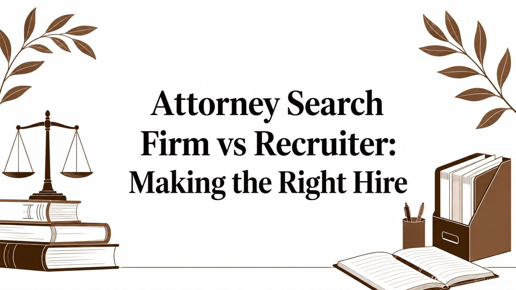 Attorney Search Firm vs Recruiter: Making the Right Hire