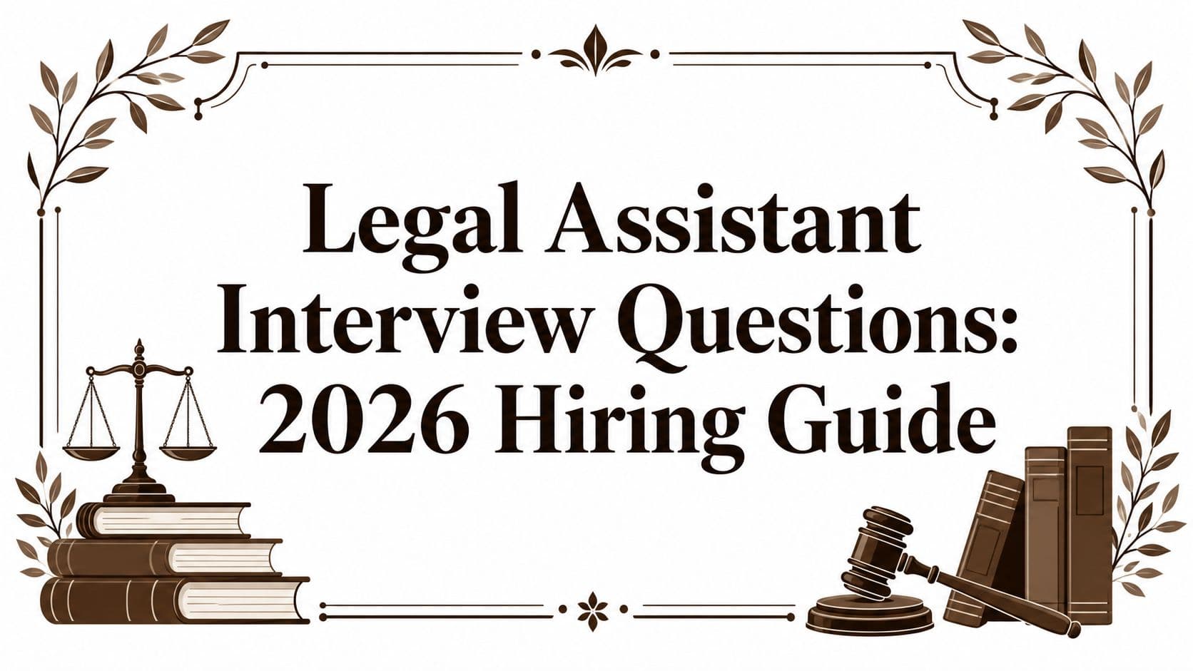Legal Assistant Interview Questions: 2026 Hiring Guide